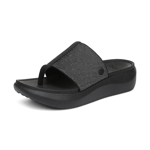 Beach Aqua Platform Toe Post Sandal