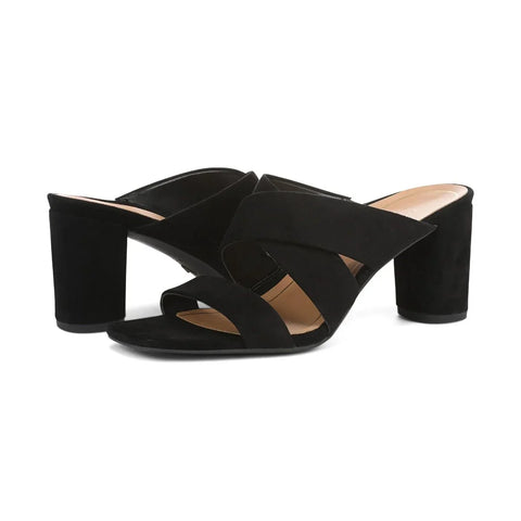 Merlot Heeled Slide Sandal