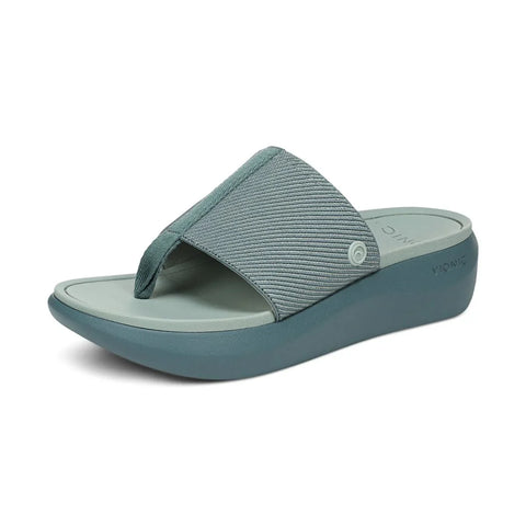 Beach Aqua Platform Toe Post Sandal